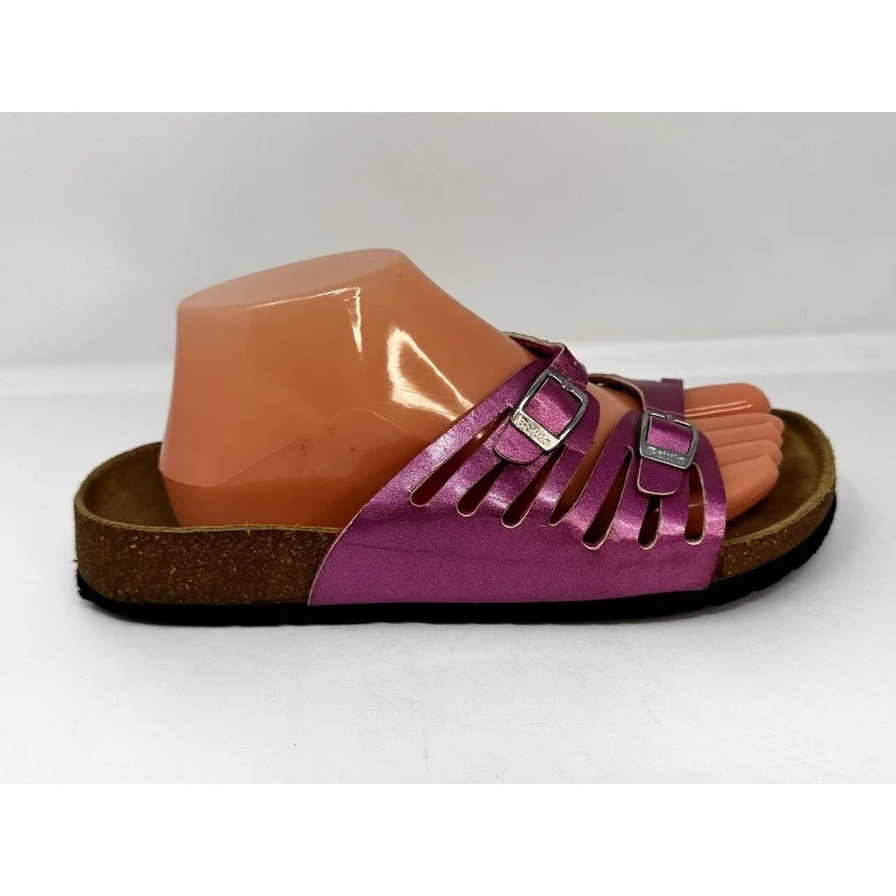 Birkenstock Betula Grenada Sandals Womens Sz 9 Pink Metallic Patent Leather